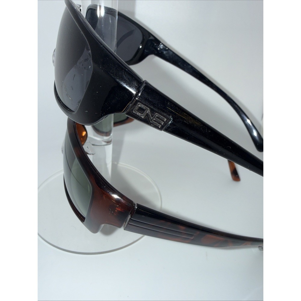 2 pairs ONE by Optic Nerve Authentic Sunglasses Polarized Wrap-Fourteener &Black - Picture 4 of 13